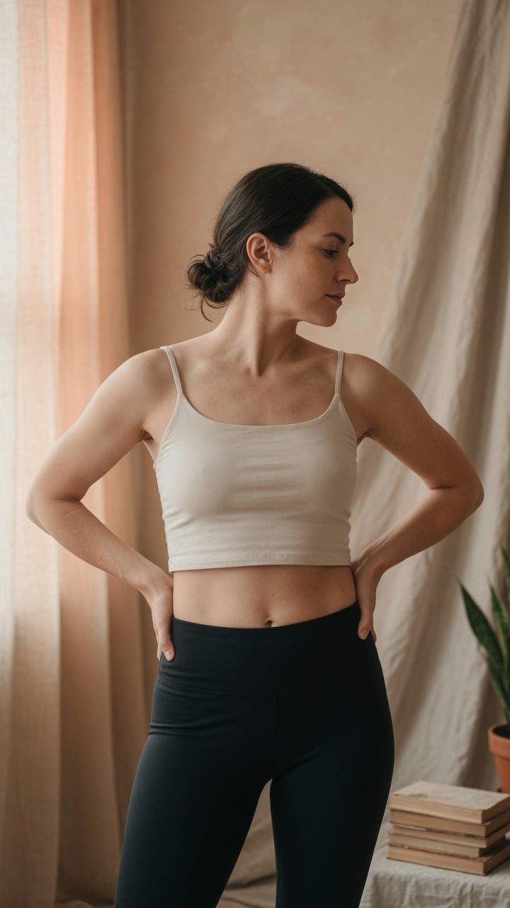 Editorial portrait — core and posture